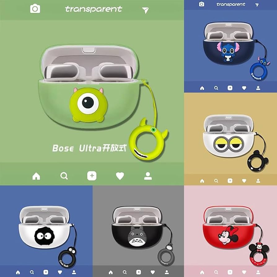 Bose Ultra Open Earbuds (2024) 用シリコンケース Amazon.com: for Bose Ultra Open Case Cover 2024 [with Safety