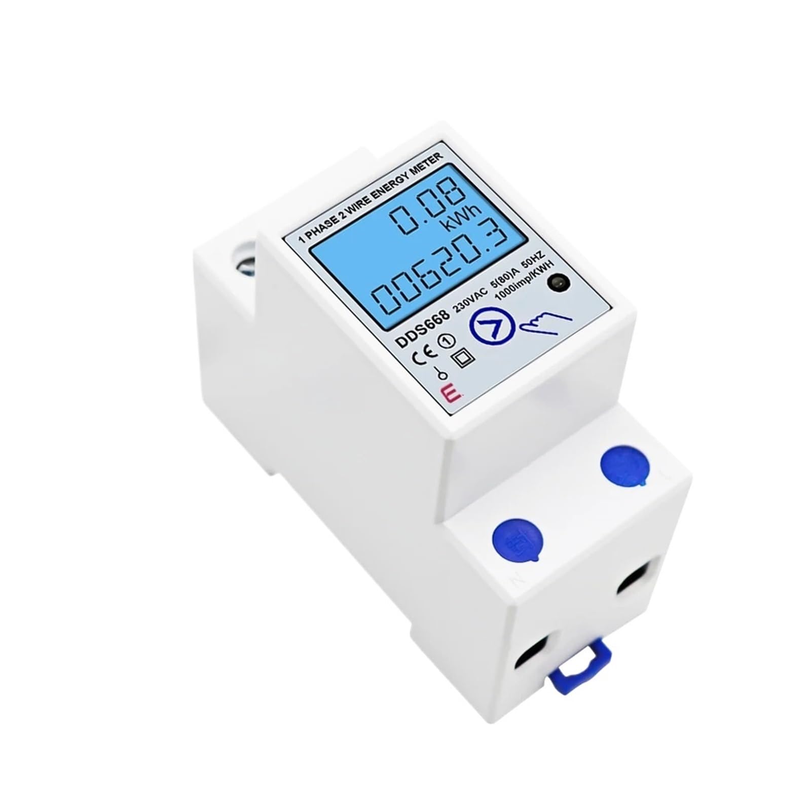 Compteur numérique monophasé AC 110V 60Hz pour mesure de consommation - 4