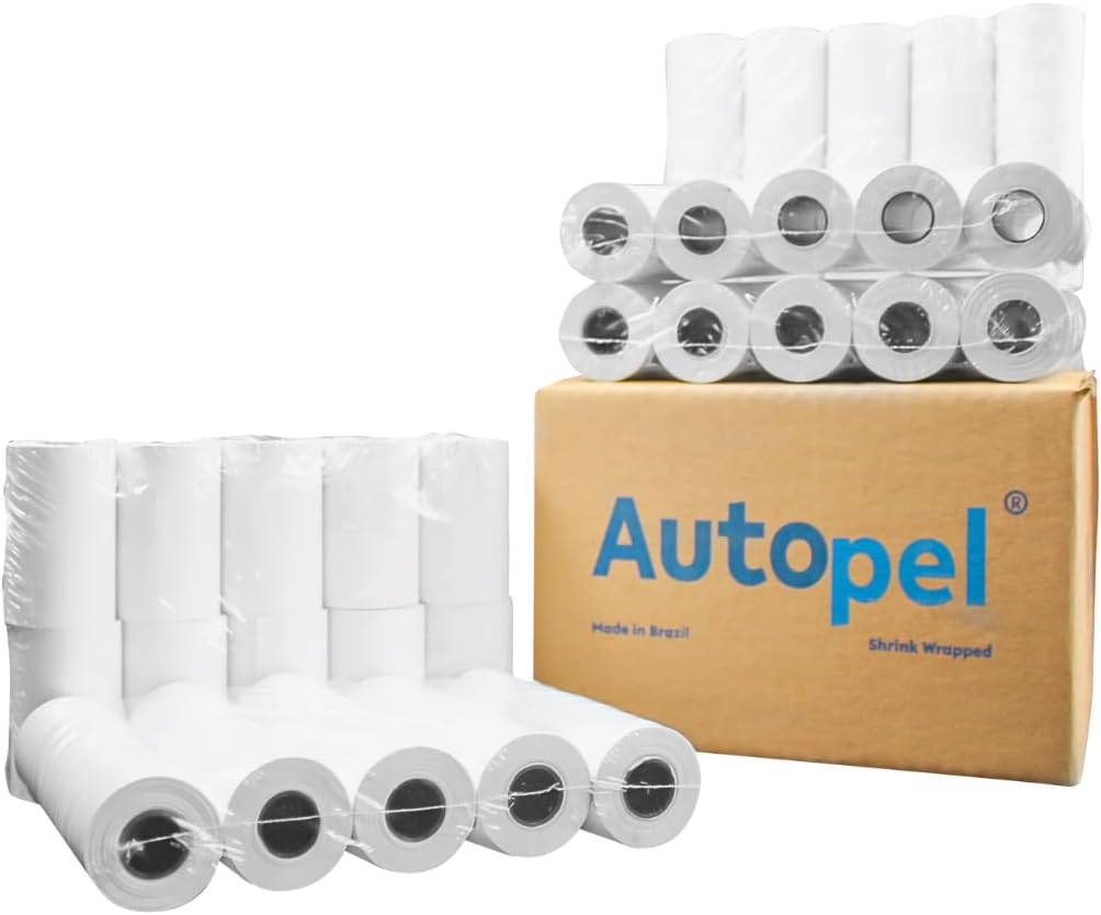 (32 Rolls) 3 1/8 x 230 Thermal Paper Receipt Rolls (48 GSM Premium Quality) Fits All POS Cash Registers BPA Free