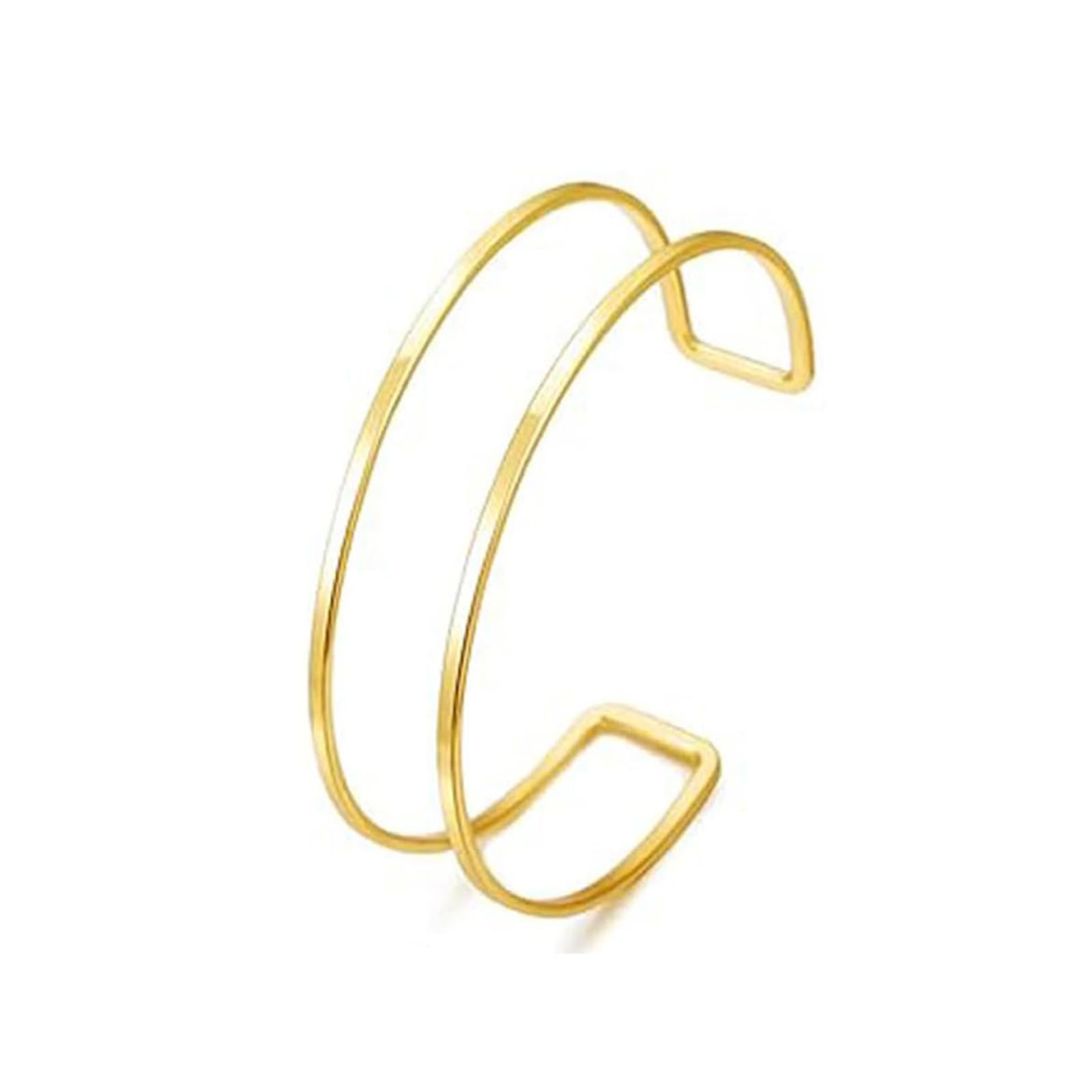 Arm Cuff Bracelet for Women Gold Arm Cuff Upper Arm Layered Cuff Bangle Bracelet Minimalist Armband Stackable Arm Cuff Jewelry for Summer Beach