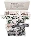 220 Piece Deluxe Capacitor Kit - Includes Disk, Mylar, Monolithic, and Electro Radial Capacitors by Electronix Express