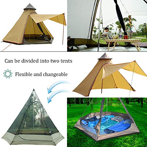 Carpa de Camping Dome GagalU Indian Teepee 3-4 Personas miniatura 6