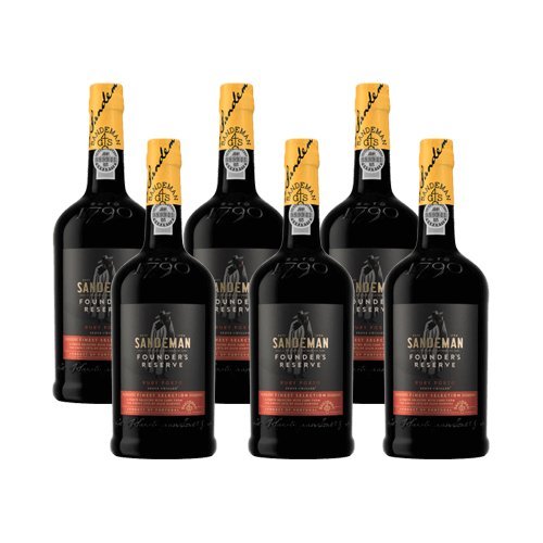 Sandeman Founders Reserve - Vino de Oporto - Paquete de 6
