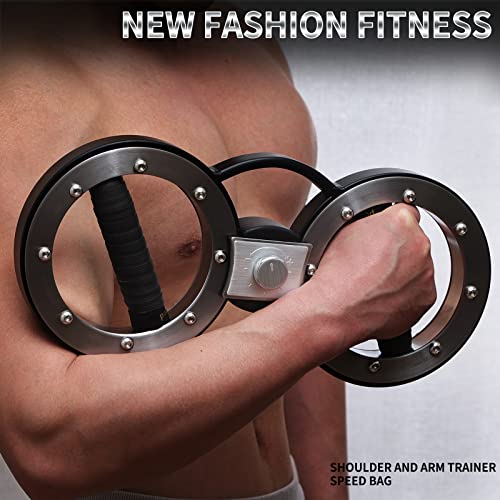 Fiity 12 Pounds Resistance Adjustable Burn Machine With 360 Degree Rotating Grips, Multifunctional Forearm Trainer, Upper Body Strength Training For Boxing, Workouts And Rehabilitation #TOP6