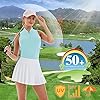LastFor1-Womens-Golf-Polo-Sleeveless-Shirt-Zip-Up-UPF-50-UV-Protection-Athletic-Tops-Slim-Fit-Quick-Dry-Lightweight LastFor1 Women's Golf Polo Sleeveless Shirt Zip-Up UPF 50+ UV Protection Athletic Tops Slim Fit Quick Dry Lightweight Green S