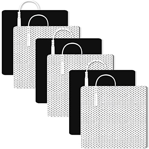 Image of 4X4 inch Large TENS Unit Replacement Pads for Waist and Lower Back Pain Relief Thicked TENS Unit Pads Self-Adhesive SM Electrode Pads Compatible with TENS 7000, AUVON TENS- 6 PCS