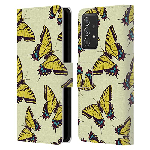 Housse cuir Galaxy A52 motif papillon pour protéger vos souvenirs