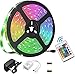 Houkiper Tiras LED 12V, 5m 150 LED SMD 5050, Luces LED Impermeable con Control Remoto,16 RGB Colores y 4 Modos Luces Led para Techo, Escaparate, Muebles,Pasillo Baño Armario Cocina