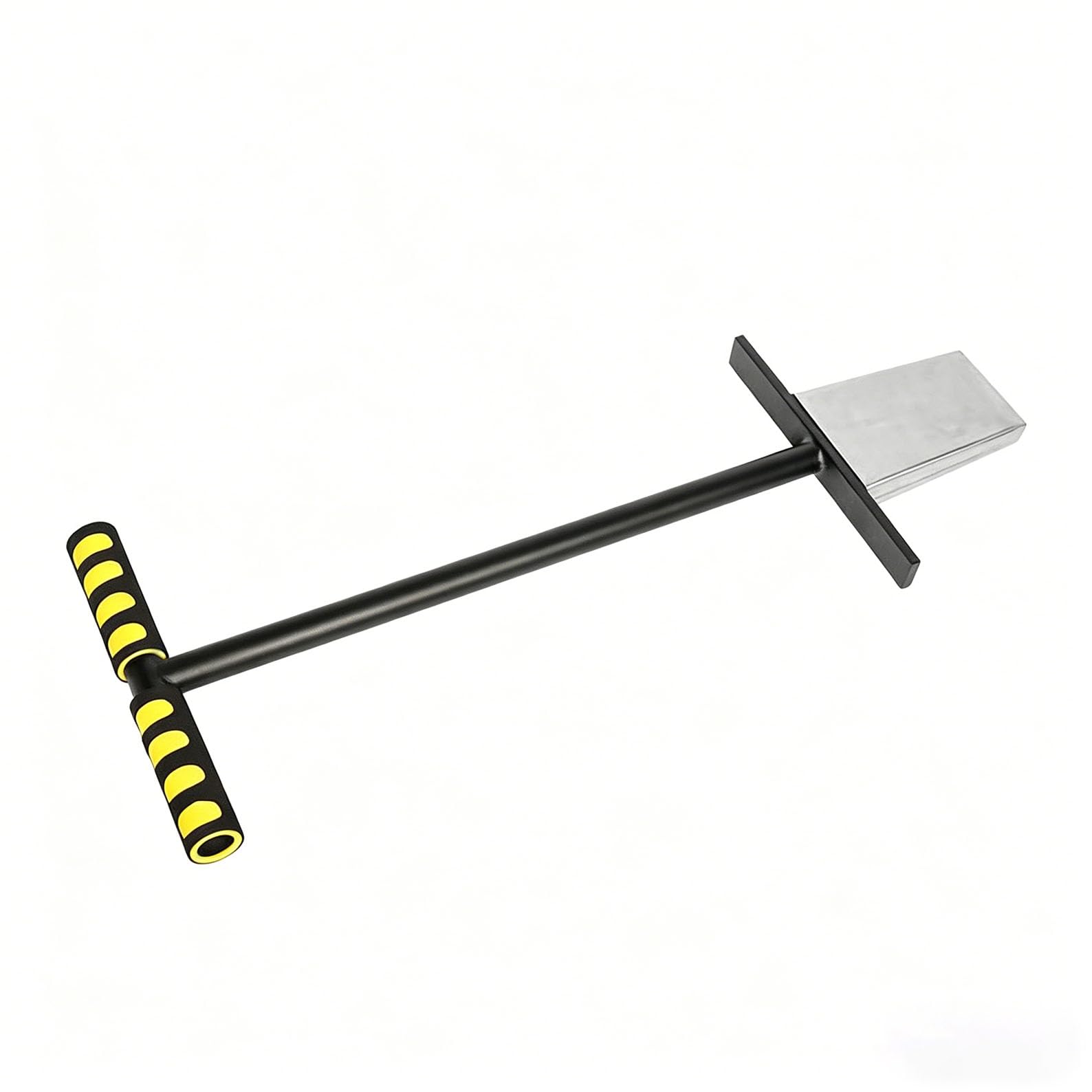 Sonda de muestreo de suelo, probador de suelo con mango en T de acero inoxidable con punta biselada, ideal para pruebas de suelo de césped y jardín, pedales de doble pie, fácil de usar