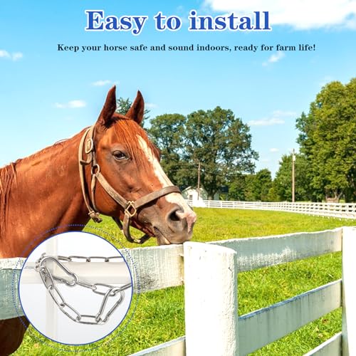 Kette, Edelstahlkette Metallkette Sicherheitstür Kettenschloss mit Bergsteigerschnallen an Beiden Enden Haustier Hundekette für Fahrradtüren Zäune Rollerschlösser Diebstahlsicherung Kette