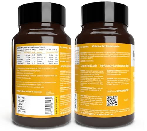 Image of hk vitals 100% Magnesium Glycinate (1880mg) 120 Tablets | For Better Sleep Quality & Muscle Recovery with Vitamin D3 (600 IU) (60 Capsules)