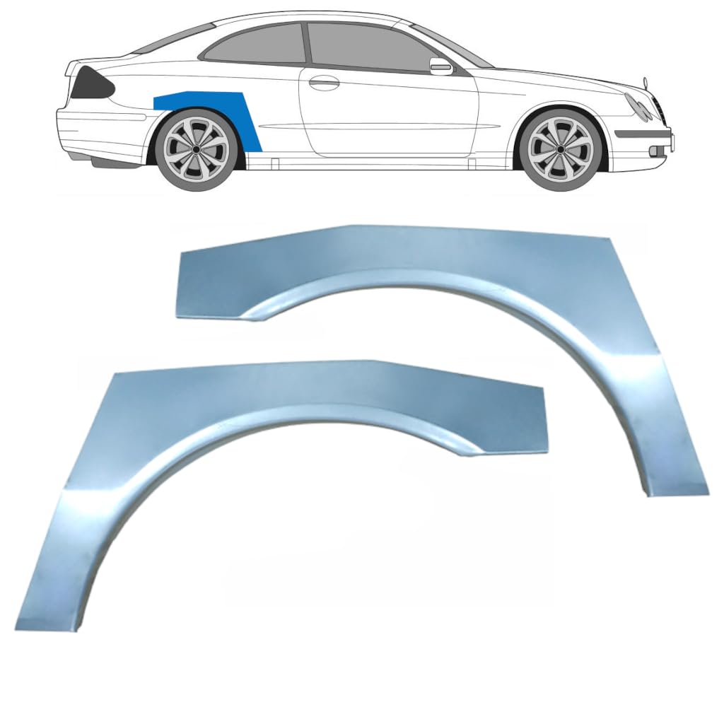 Reparaturblech Kotflügel hinten für Mercedes CLK W209 2002-2010 / Links+Rechts