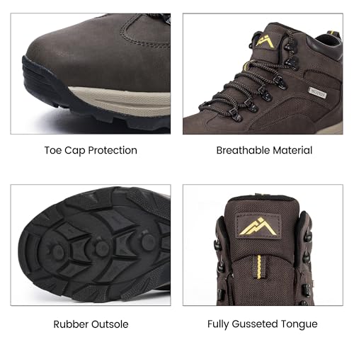 CC-Los Men's Hiking Boots Waterproof Casual Chukka Boots for Men3