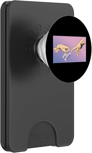 Vaporwave Aesthetic Music audiocassette Synthwave Vaporwave PopSockets PopWallet for MagSafe