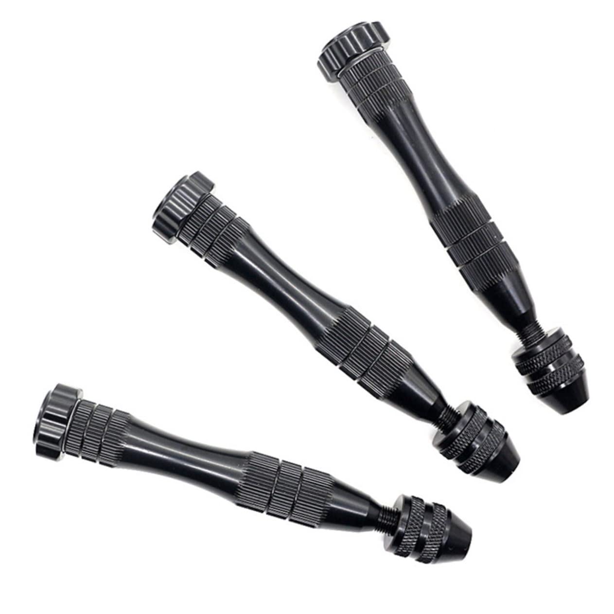 ARTIBETTER 11-piece Hand Twist Drill Set Pin Vise Tool Hand Drill Single-ended Wire Gauge Bit Holder Twisting Tools for Jewelry Bead Diy Craft