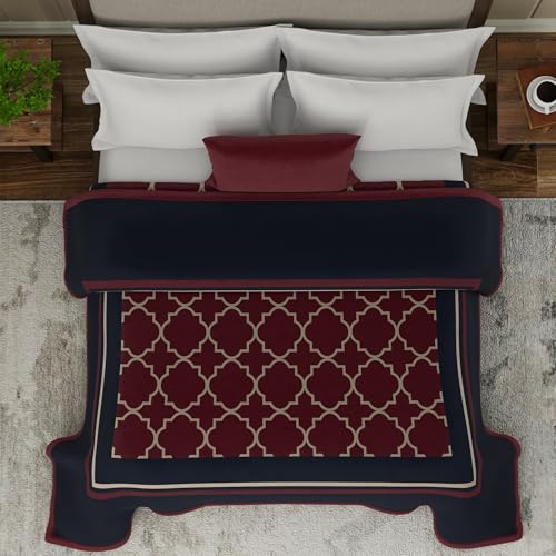 Image of MYTRIDENT Blanket for Winter Double Size, Classic Cloud Cuddle Collection, 4 Kg Blanket Double - Aster