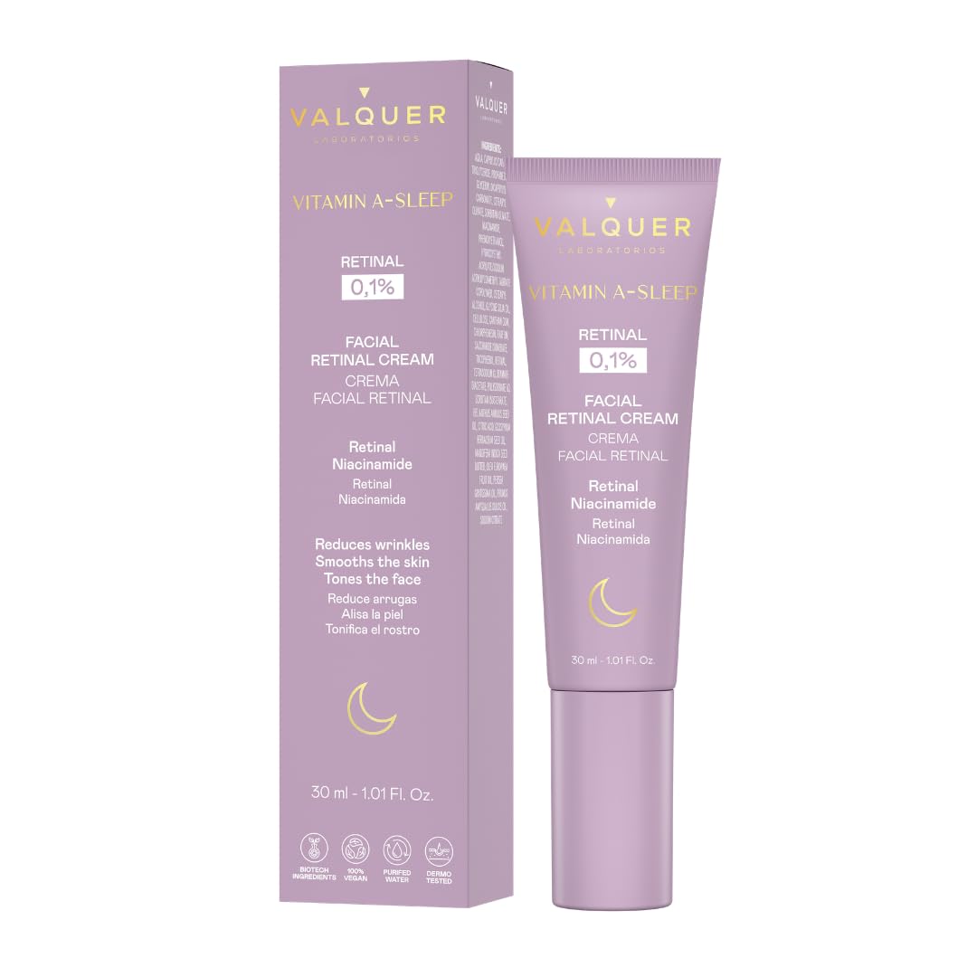 VALQUER Crème De Nuit Anti-Âge Au Rétinal 0,1% Vitamin A-Sleep | 30 ml