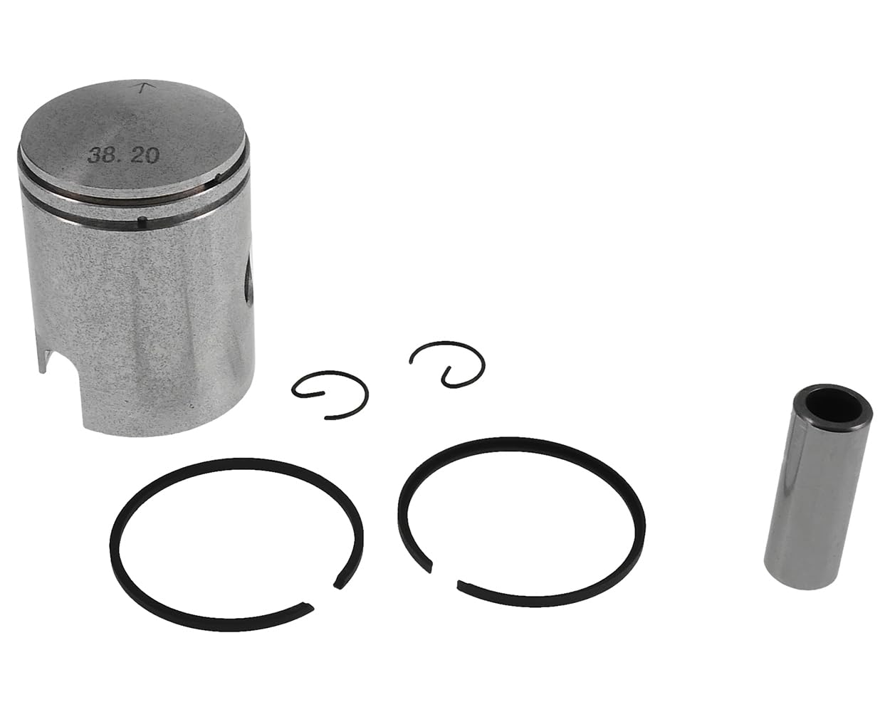 2EXTREME cylindre compatible avec Piaggio Ciao, compatible avec Vespa Ciao | Numéro 827627, alésage 38,2 mm,2 transferts,axe piston 12 mm;compatible avec Piaggio Bravo 50, compatible avec Vespa Bravo 50