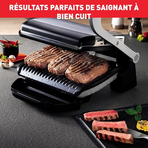 Grill Tefal Optigrill+ GC712D12 – 2000W, 6 Programmes Automatiques, Cuisson Parfaite - vue 4