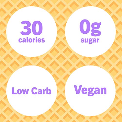 ENLIGHTENED ICE CREAM Sugar-Free Ice Cream Cones - Vegan Friendly, Sugar Free, Dairy Free - Low Calorie (30 Calories) - Low Carb (Net 3g) - 12pk - Thumbnail 3