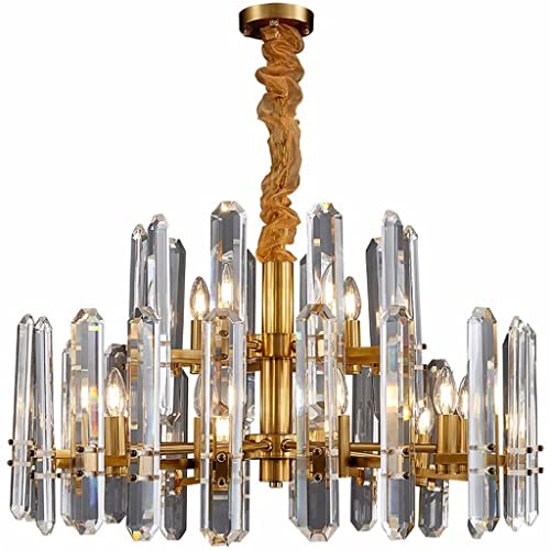 Lustre grand salon sombre résolu par ce magnifique plafonnier LED cristal