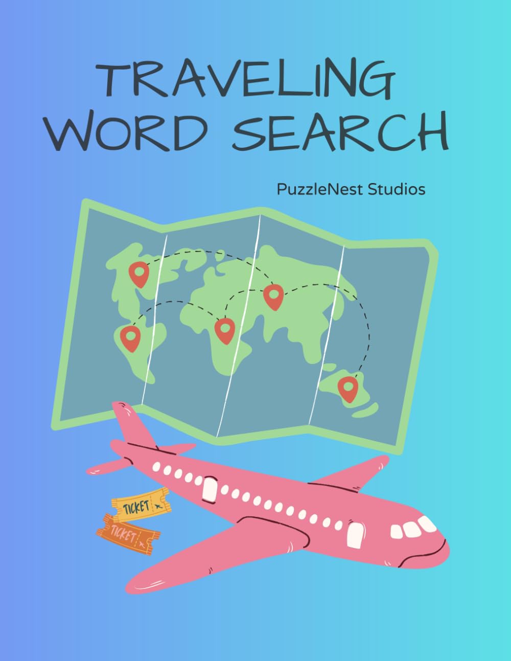 Travel Adventures Word Search: Relaxing Puzzles Inspired by Destinations, Safari, Beaches, and Road Trips