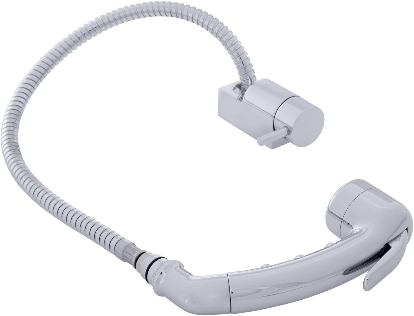 Ambassador Marine Aidack- Pull-Out Deck Tap (Cold Only) (Small Chrome Sprayer (No Hook), 6' Stainless Steel Hose) (Chrome) 134-1736-CP-W