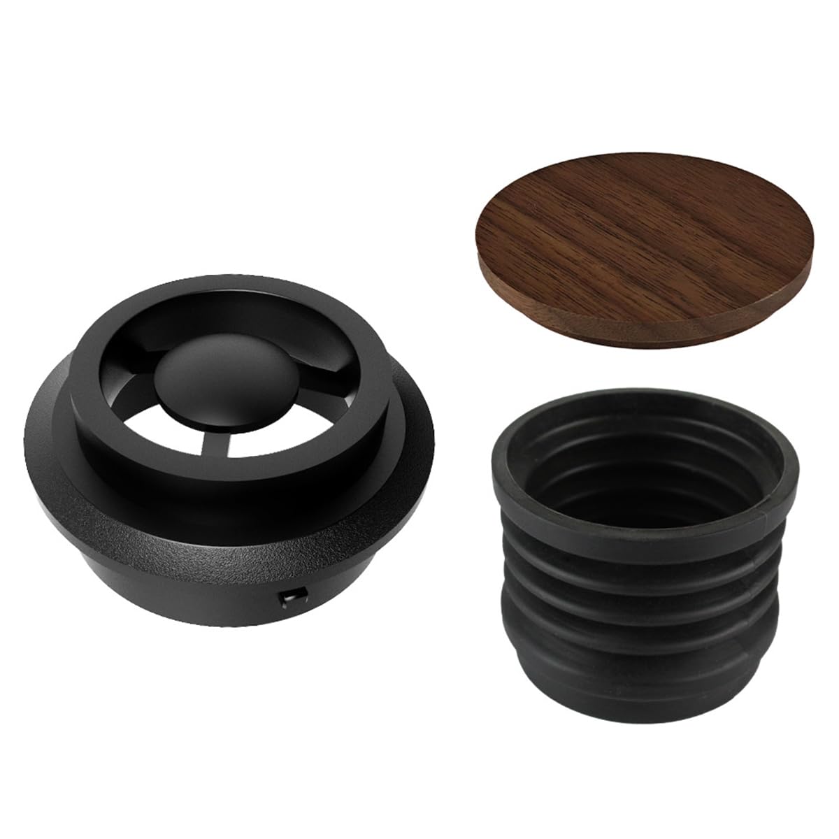 Molinillo de café con tolva de dosis única, molinillo de granos de café, herramienta de limpieza de contenedor de granos de 90 x 82 x 78 mm
