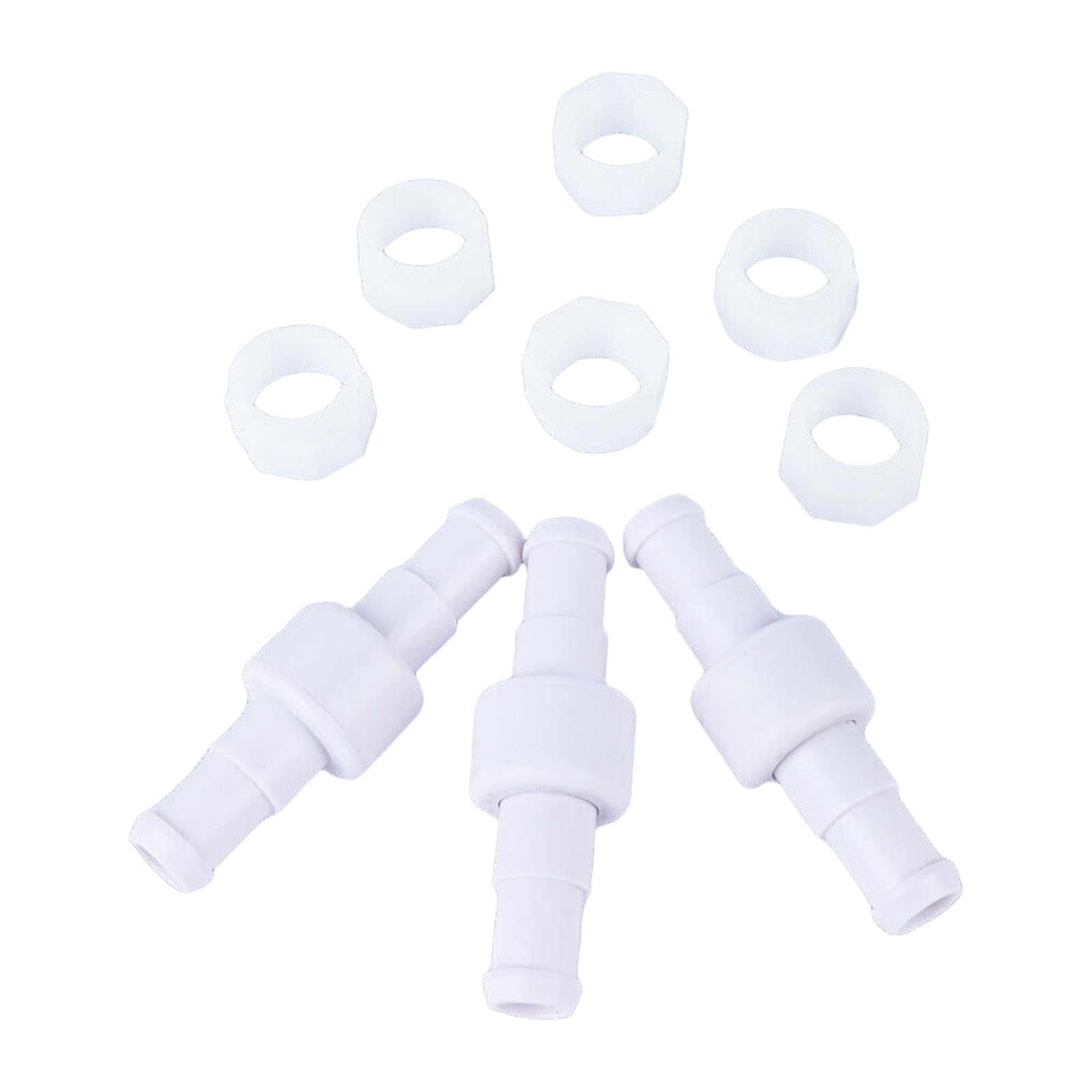 Damyprd White 3 Pk Hose Swivel D20 And Hose Nut D15 Kit For Polaris 280, 380, 180 Pool Cleaner