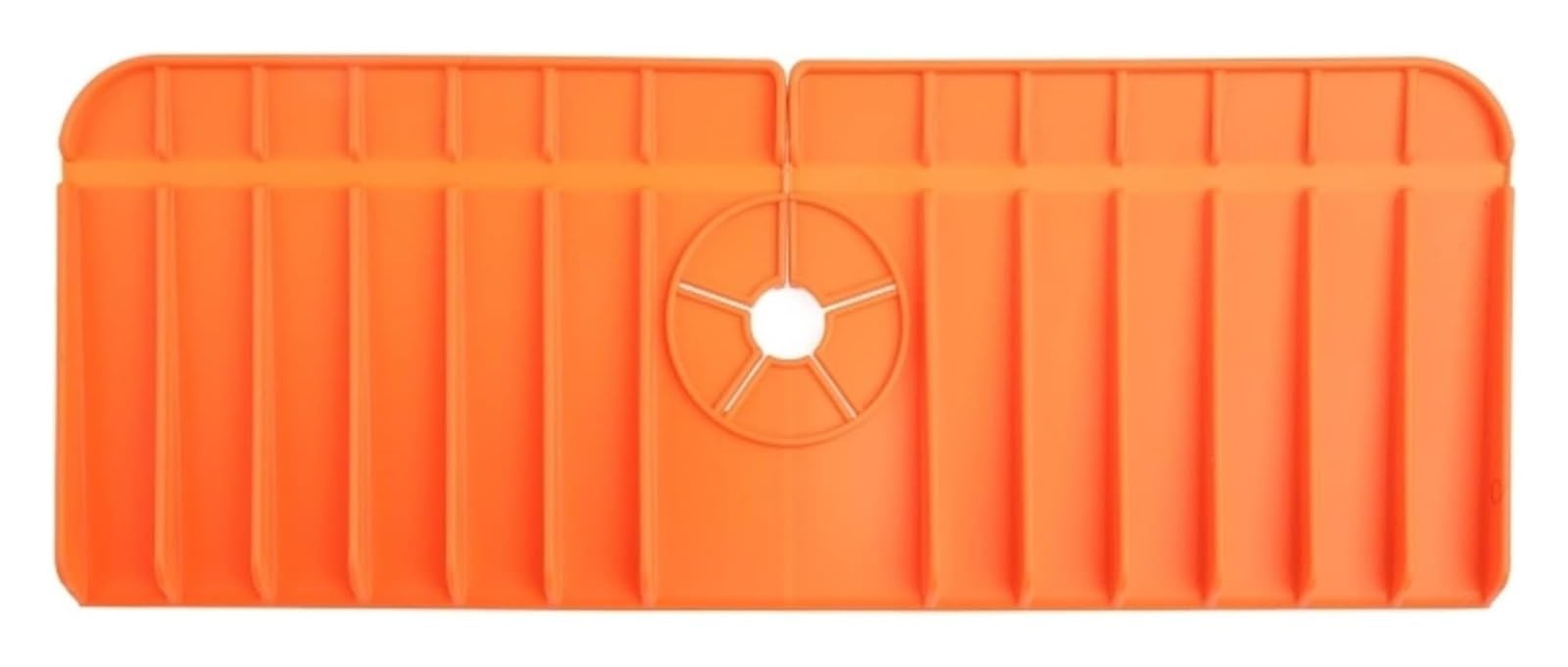 ZQFHSX Silicone Kitchen Sink Drainage pad, Mat 36.5x14x1.5cm Heat Resistant Splash Guard Drying Rack Dishwasher Safe