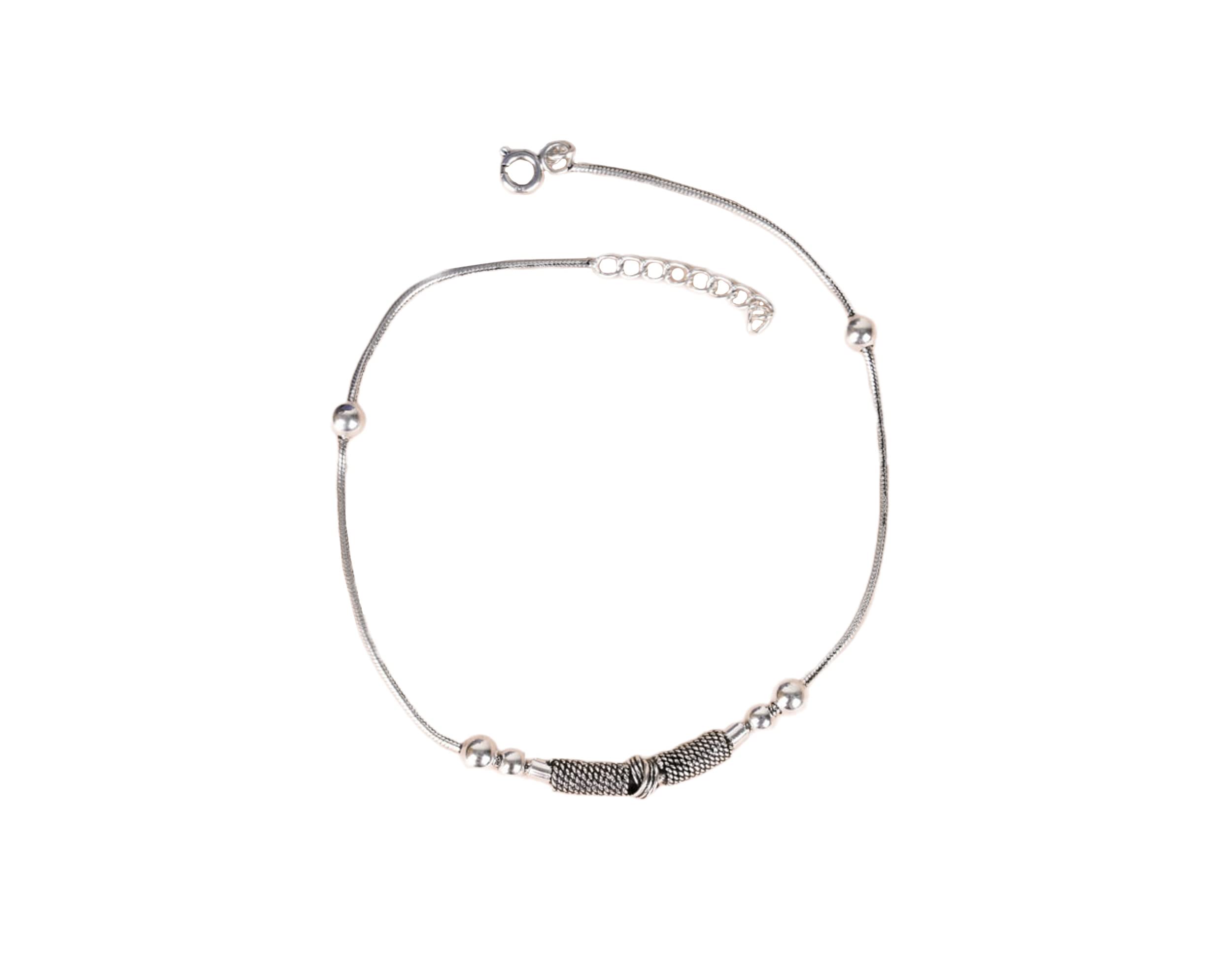 Shyle 925 Sterling Silver Anklet for Women, Adya Intricate Everyday Anklet, Well Stamped with 925, Oxidized Silver Payal Anklet, Gift for Her (B0BPSWH6C4) Amazon Price History, Amazon Price Tracker
