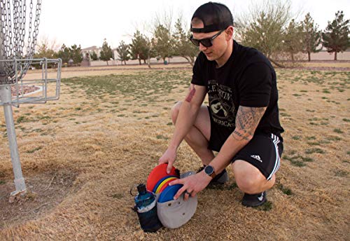 Rogue Iron Disc Golf Bag- Sling Tote Bag for Frisbee Golf - Holds Up to 8 Discs, Water Bottle, and Accessories (Gray) - Thumbnail 5