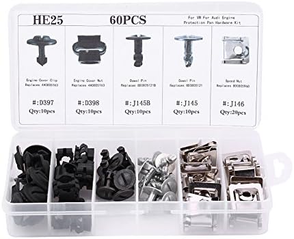 ANTS PART 60Pcs Engine Undertray Cover Clips Bottom Metal Screw Bolt Kit For Audi Vw - View #10