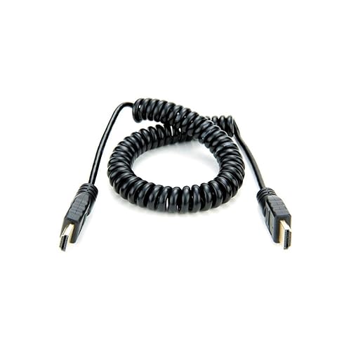 ATOMOS ATOMCAB011 Cable HDMI completo a HDMI completo, rizado, 19.7 pulgadas (19.7in), 25.6 pulgadas (25.6in) compatible con extensión disponible en Yaxa Colombia