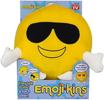Emojikins Talking Cool Cat Pillow with Lights