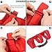 Danti 4X Roll Bar Grab Handles Grip Handle Fits for 1955-2022 Jeep Wrangler YJ TJ JK JKU JL JLU Sports Sahara Freedom Rubicon X & Unlimited 2 / 4Door (Heavy Duty Red)