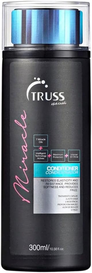 Miracle Hair Conditioner - Anti-Aging Conditioner for Dry Hair - Use for Daily Hair Repair, Increased Shine, and UV Protection - Color-Safe and Suitable for All Hair Types (300 ml)