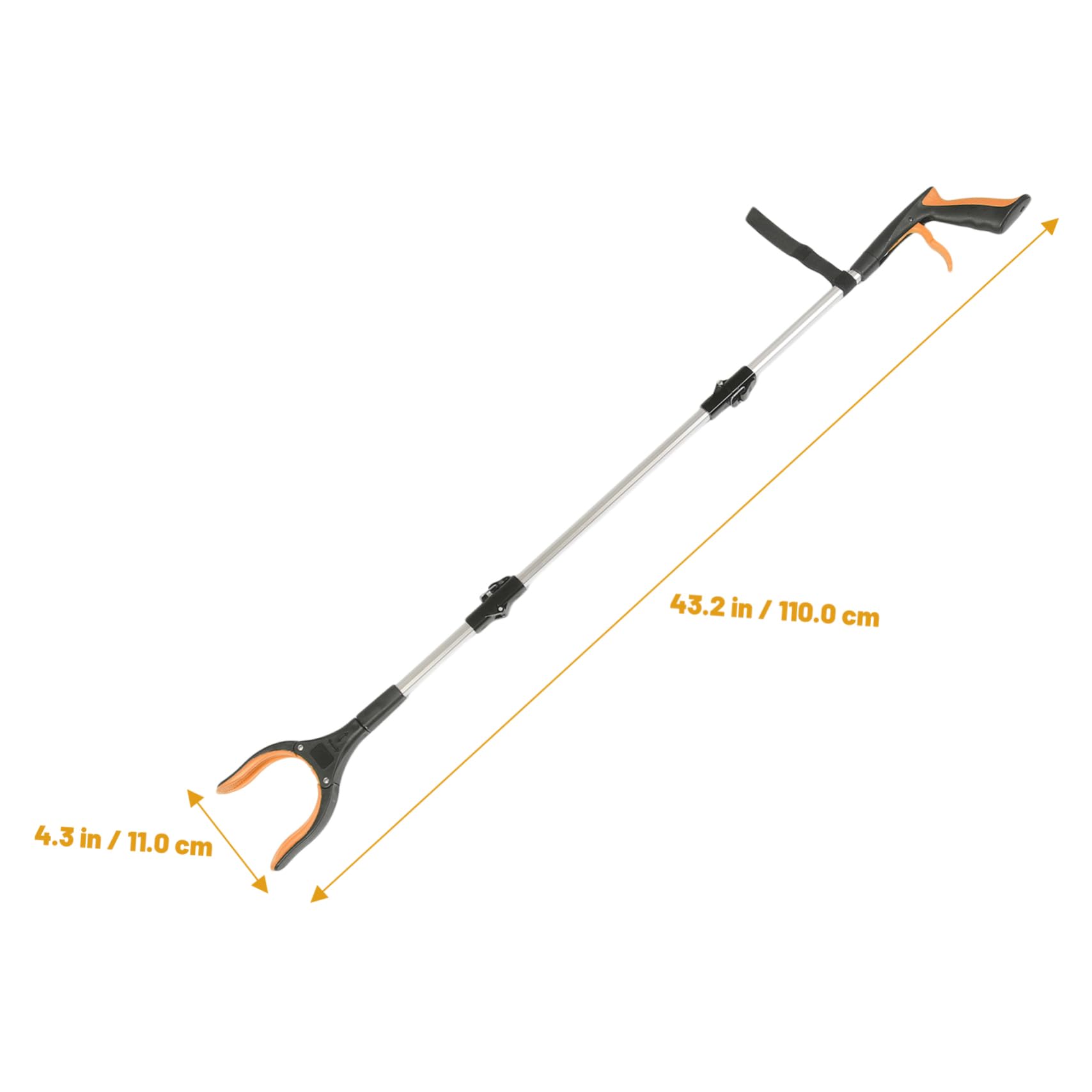 VALICLUD Ergonomic Aluminum Alloy Trash Picker Long Reach Grabber for Easy Cleaning
