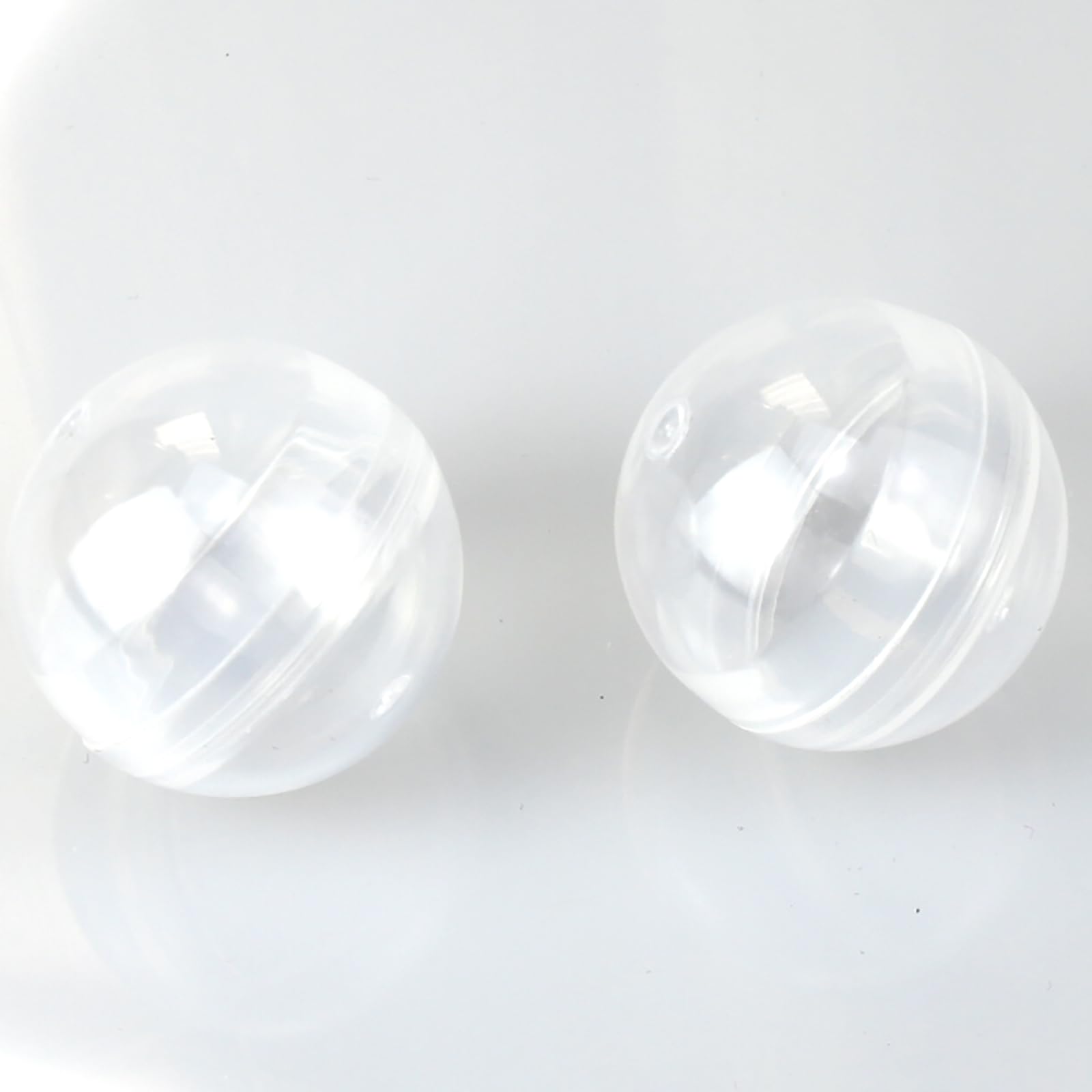 OZXNO 30pcs 28mm/1.1inch Round Capsules Clear Empty Vending Machine Capsules Containers for Gumball Machines