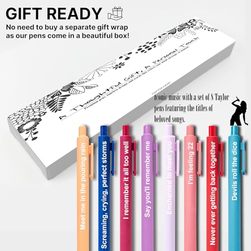 Set de 8 bolígrafos gel con tinta negra miniatura 7