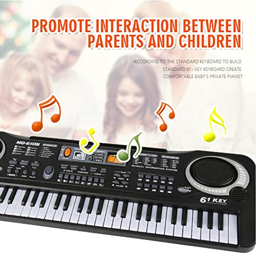 DUTTY Clavier électronique pour enfants Clavier électronique multifonction 61 touches avec microphone, sur mesure pour les bébés, avec microphone cadeau d’anniversaire pour enfants piano multifonction - Les Beatles, Paul McCartney, John Lennon, RIngo Starr, George Harrison DUTTY Clavier électronique pour enfants Clavier électronique multifonction 61 touches avec microphone, sur mesure pour les bébés, avec microphone cadeau d'anniversaire pour enfants piano multifonction – Image 3