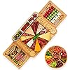 Stedware Cheese Board Set, Charcuterie Board & Knife Set with Cheese Tray, Large Bamboo Platter for Cheese & Meat – Gift…