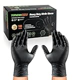 TREEGO 10 Mil Black Nitrile Gloves Heavy Duty —...