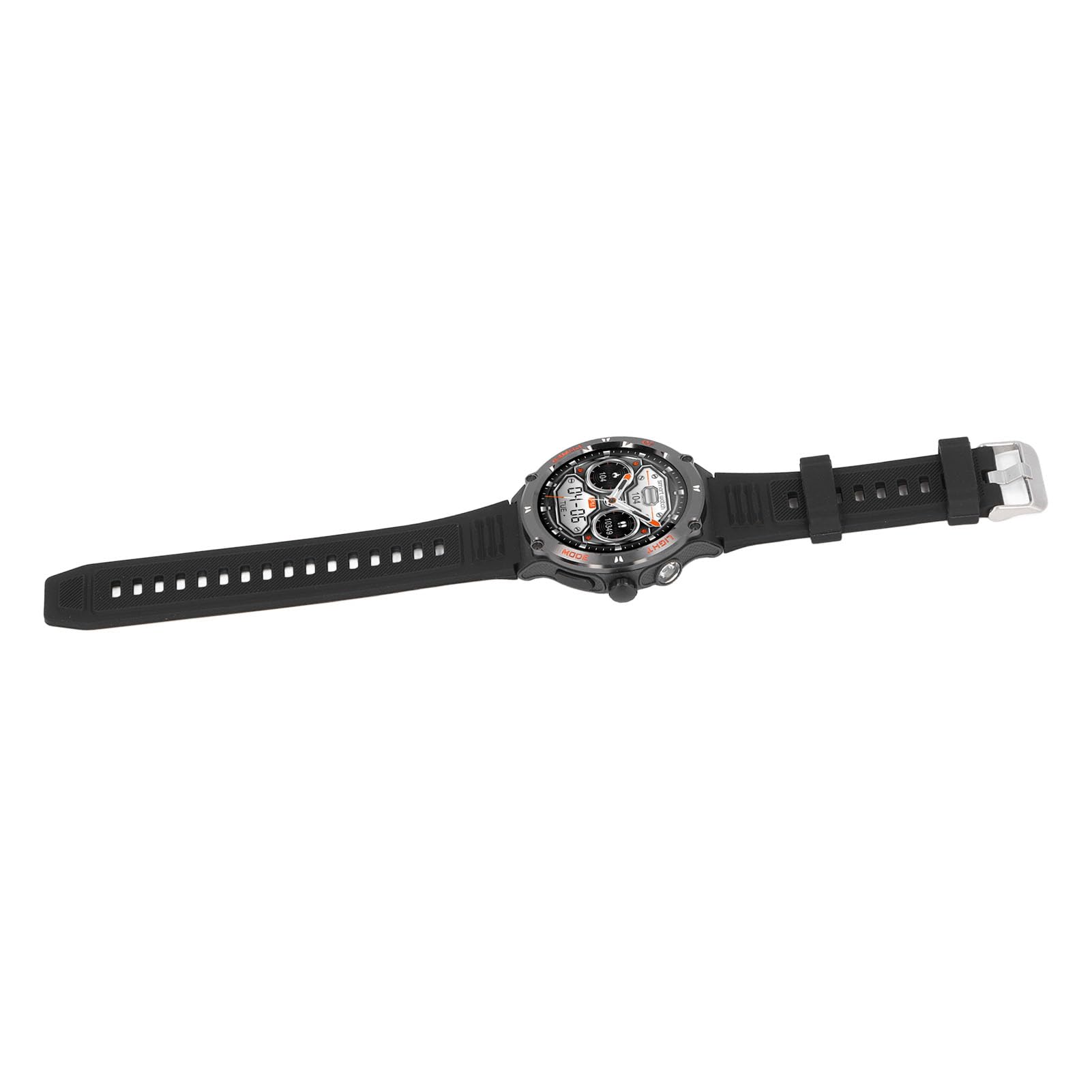 Cocoarm Smart Watch per Uomini Donne, 1.53in LED Bussola (BLACK)