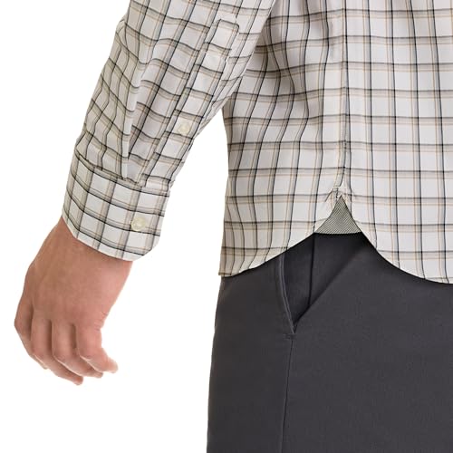 Van Heusen Men's Classic Fit Stain Shield Never Tuck Stretch Pattern Button Down Shirt4