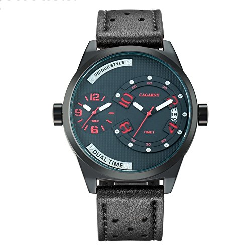 Montre homme LULI double mouvement quartz avec cadran unique étanche