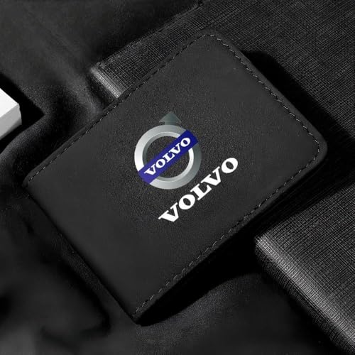 Car Registration Insurance Holder for Volvo S80 2006-2013 2014,Exclusive Logo Wear-Resistant Durable Folder Store ID Documents Driver's License Vehicle Document Storage,A