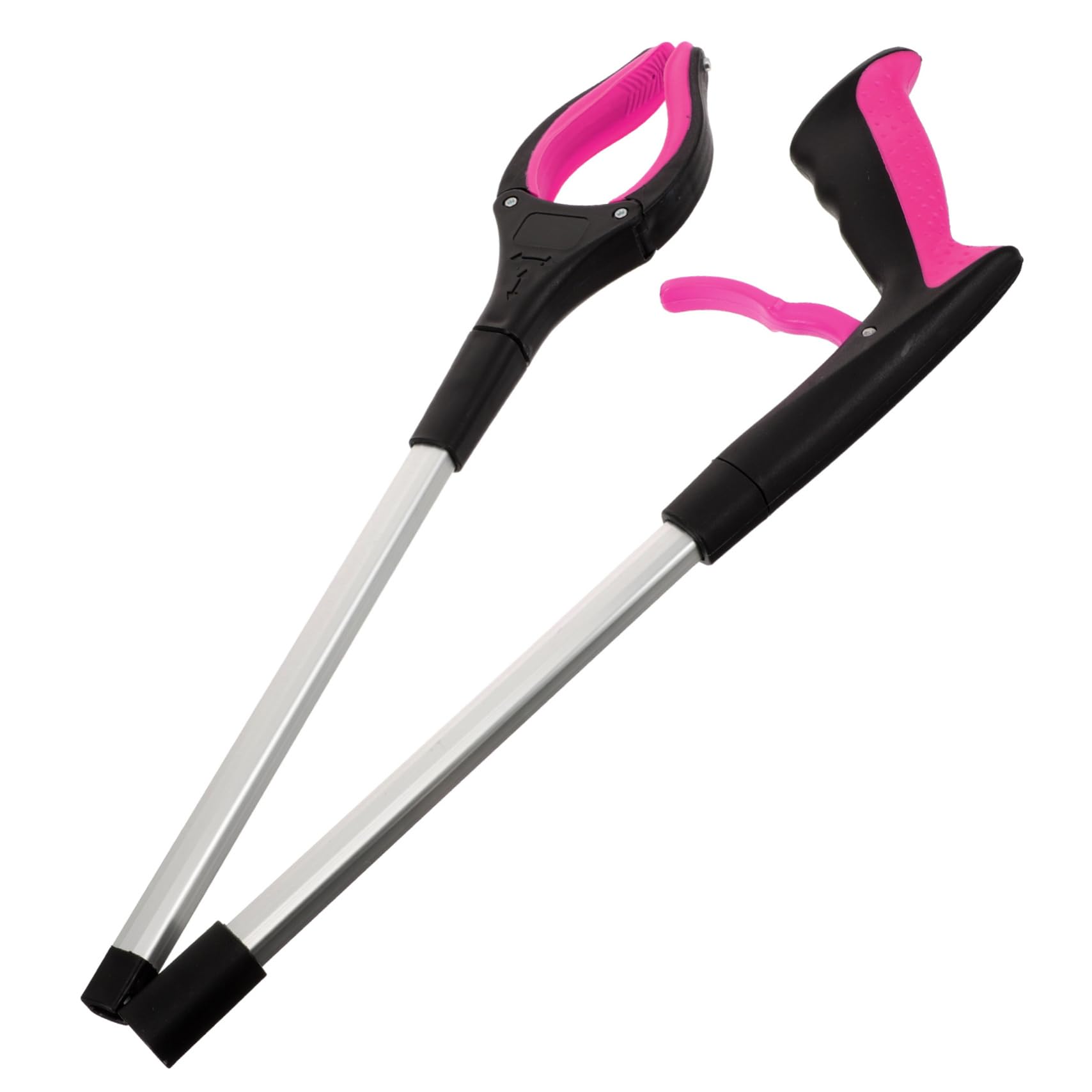 SOESFOUFU Grabber Garbage Scissor Tongs Quick Clamps Pickup Sticks Litter Pick up Tool Garbage Picking Tool Trash Picking Clips Reacher Advanced Aluminum Alloy Collection Folder Elderly