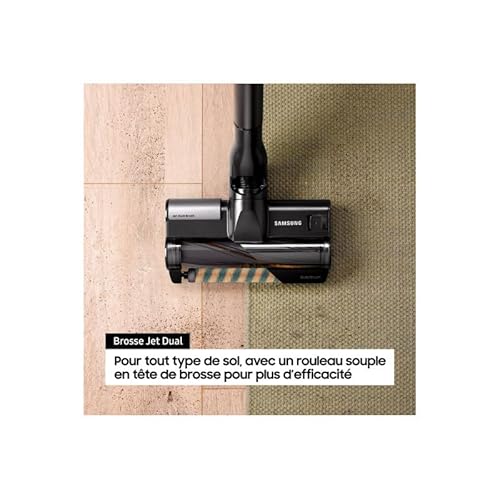 Samsung VS20B95C43W/WD, Aspirateur à Main sans Fil, Noir chromé