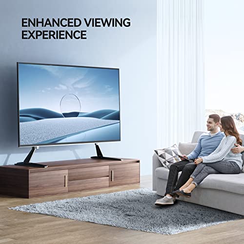 PERLESMITH Universal TV Stand Mount, Table Top TV Stand Holds up to 110lbs, Fits for 22-65 Inch TVs, Height Adjustable TV Legs Replacement with Max VESA 800 x 500mm - PSTVS01 - Image 4